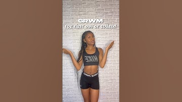 GRWM first day of college! #grwm #college #collegelife #backtoschool #firstdayofcollege