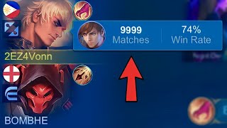 9999 Matches Gusion In Ranked Game