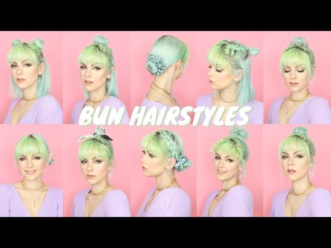 10 BUN HAIRSTYLES FOR SHORT HAIR