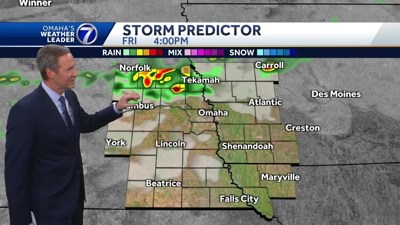 Late day rain chance in Omaha Friday - YouTube
