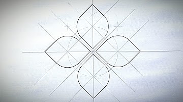 How to Draw a Beautiful Geometric Pattern Step by Step | Compass and Ruler Drawing Tutorial