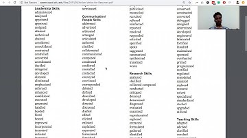 Strong Bullet Points in a resume