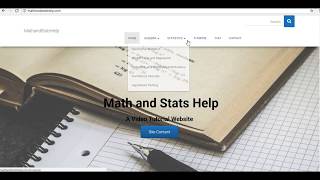 About Math and Stats Help