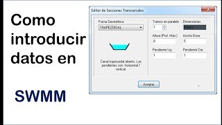 Simular conductos en SWMM (altura máxima)