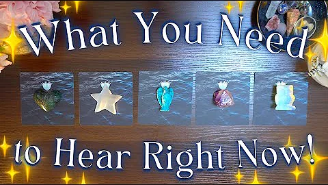 WHAT YOU NEED TO HEAR RIGHT NOW ⭐️ Pick a Card Tarot Reading ✨