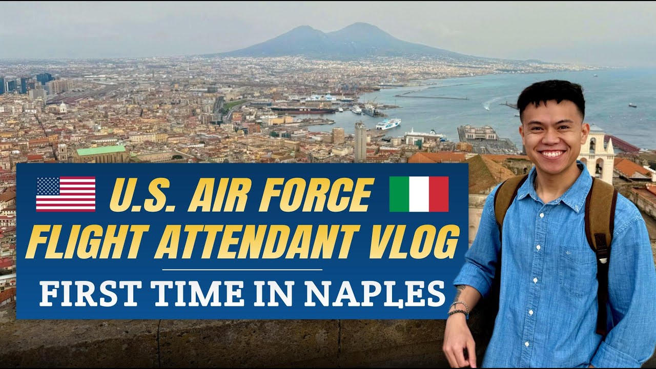 Один день, чтобы исследовать Неаполь, Италия!! 🇮🇹 (Видеоблог бортпроводницы ВВС США)