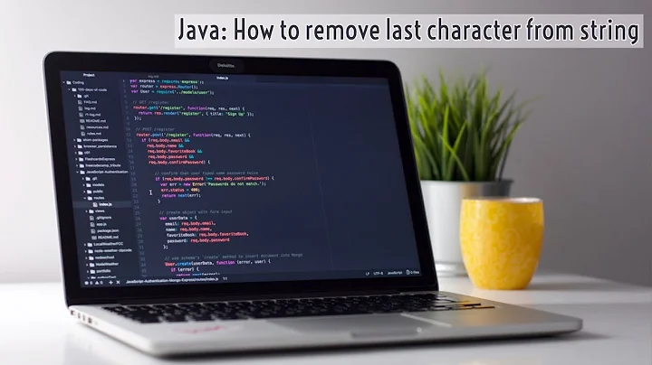 Java How to remove last character from string