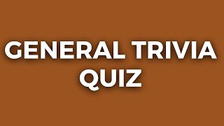 You Don't Have Enough General Knowledge If You Can't Pass This Quiz!