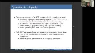 Enoch Leung:- "Resolving Continuous Symmetries in Holography"