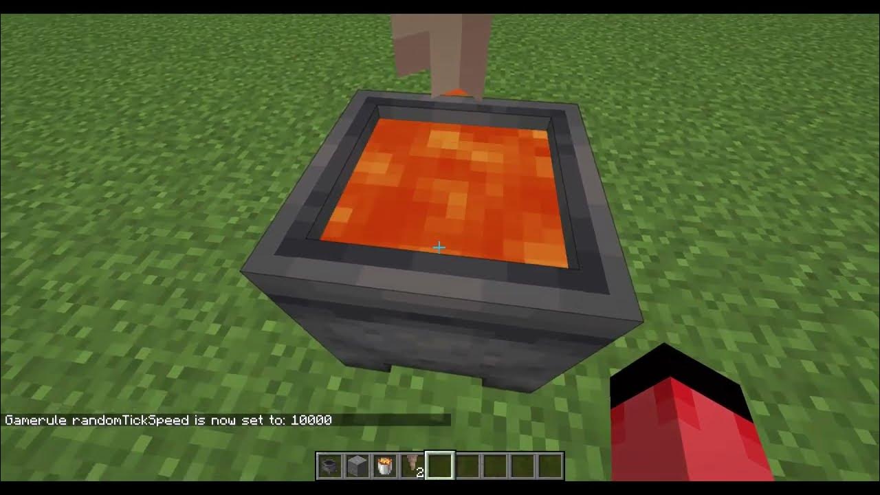 How to make an infinite lava source in minecraft youtube