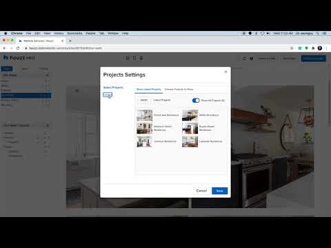 How to change layout of your projects on your Houzz Pro website - YouTube
