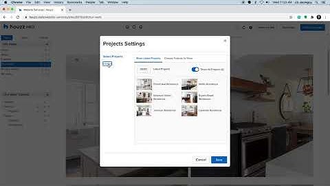 How to change layout of your projects on your Houzz Pro website