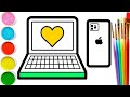 Bolalar Uchun Kompyuter rasm chizish/Drawing Computer IPHONE with kids/Рисование Компьютер для детей