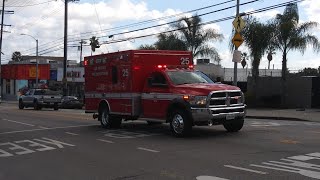 LAFD Rescue 25 Responding