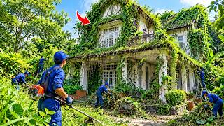 We Cleaned An Abandoned Country Mansion For Our Boss! The Final Transformation Is Insane screenshot 4
