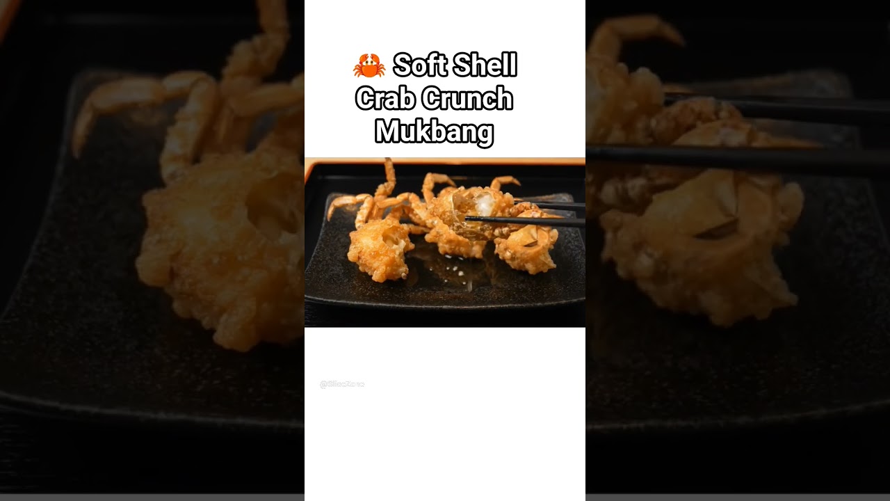 Soft shell crab 🦀 crunch ASMR 