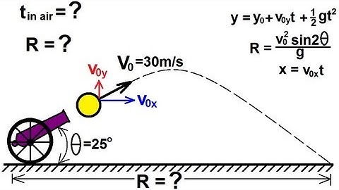 Physics 3: Motion in 2-D Projectile Motion (6 of 21) Finding the Range: An Example