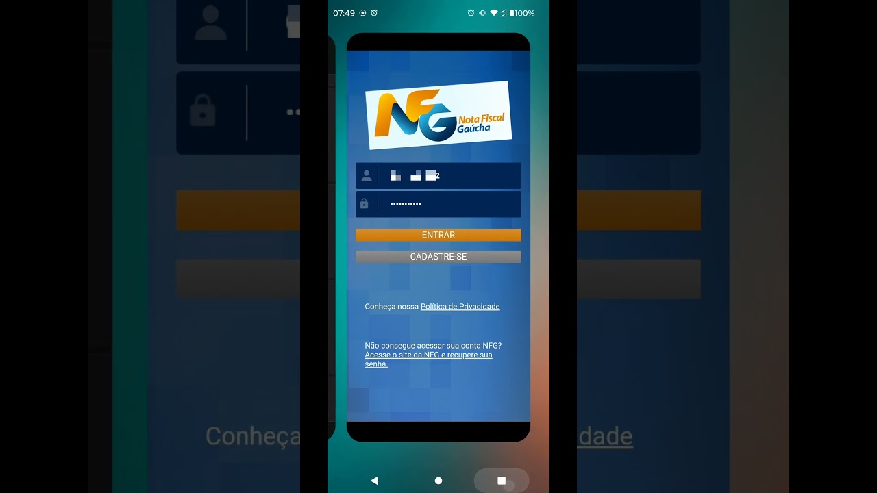 Nota Fiscal Gaúcha o aplicativo NÃO ESTA FUNCIONANDO