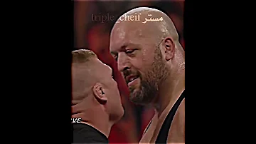 بيج شو يريد أن يتحدى هيبة الوحش بروك ليسنر ولاكن يأتيه الرد 