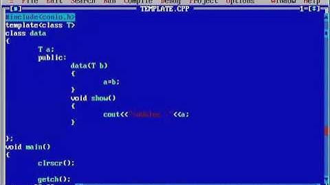 Template Class In C++ Programming In Tamil