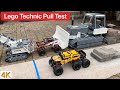 Lego Technic Pull Test Featuring The Big Bulldozer MOC, 42099 + 6x6 mod, 42100 Liebherr and 9398! 4K
