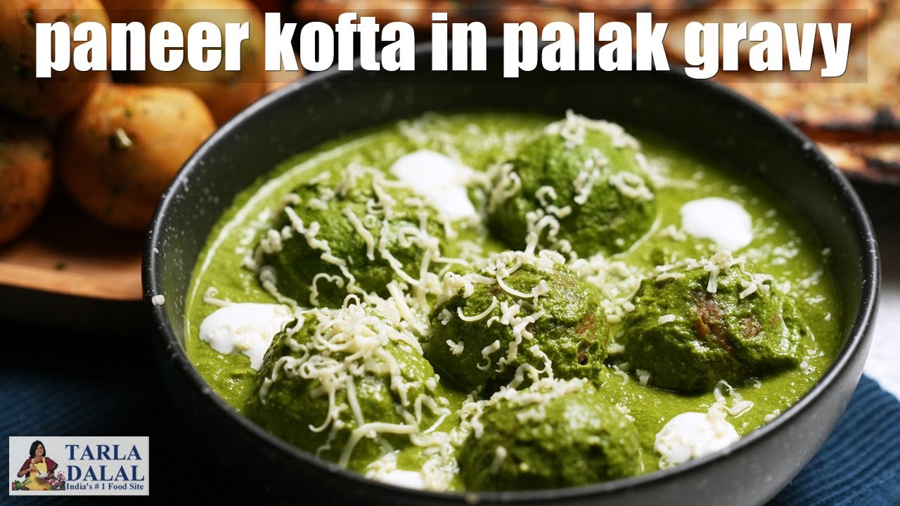 paneer kofta in palak gravy recipe palak paneer kofta sabzi पालक