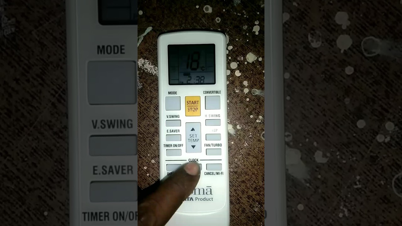 Croma remote me clock kaise set karen 