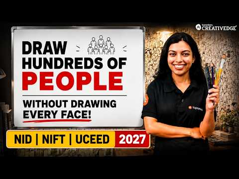 Drawing Hundreds of People Without Drawing Each Face | NID, NIFT, UCEED 2027 Drawing Secrets