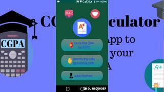 CGPA Calculator Android app promo video / user manual || Available on Google Play store screenshot 4