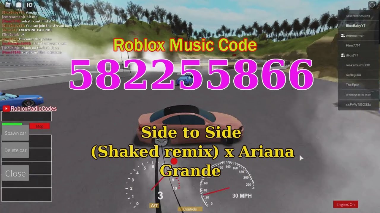 Side To Side Shaked Remix X Ariana Grande Roblox Music Code Youtube - ariana grande side to side roblox code