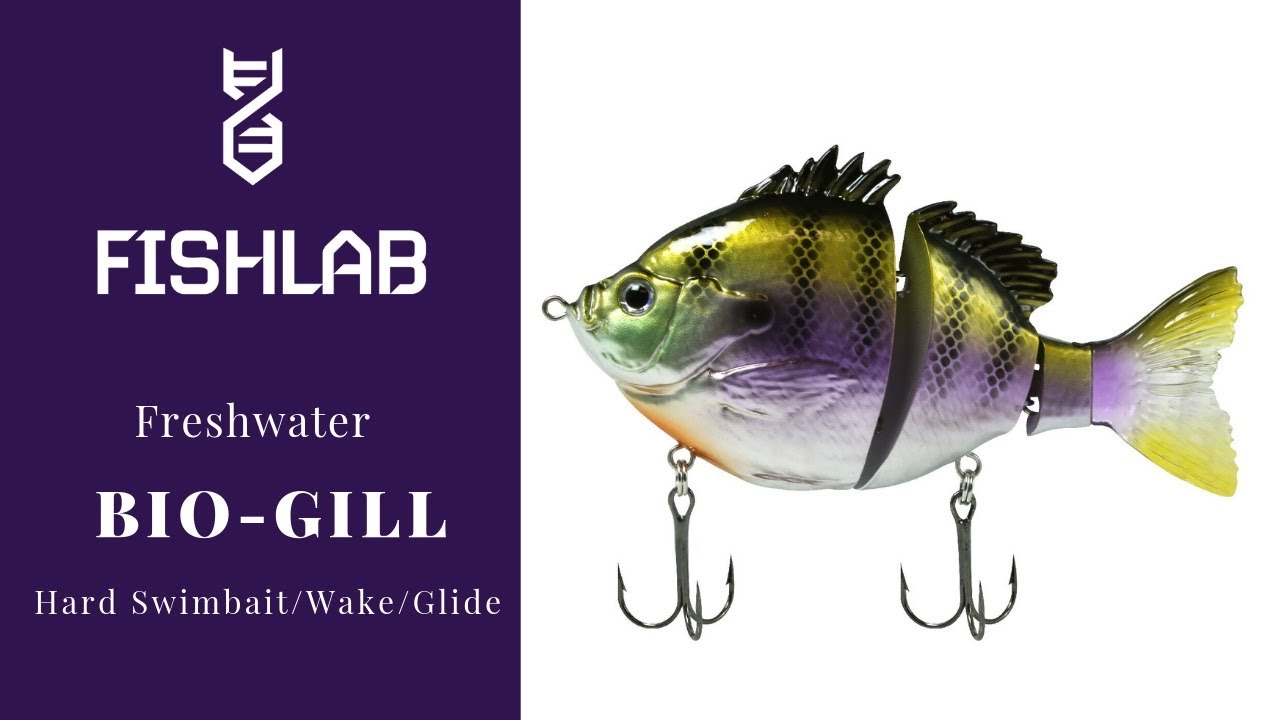 FISHLAB HARD BIO-GILL WAKEBAIT SELECT COLOR 5 IN 1 5/8 OZ GILL FISH LAB 