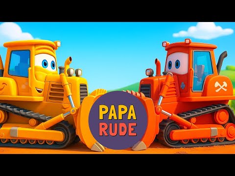 🚧 🚜 Строительные Машины – 🎵Песенки для Детей | Paparude