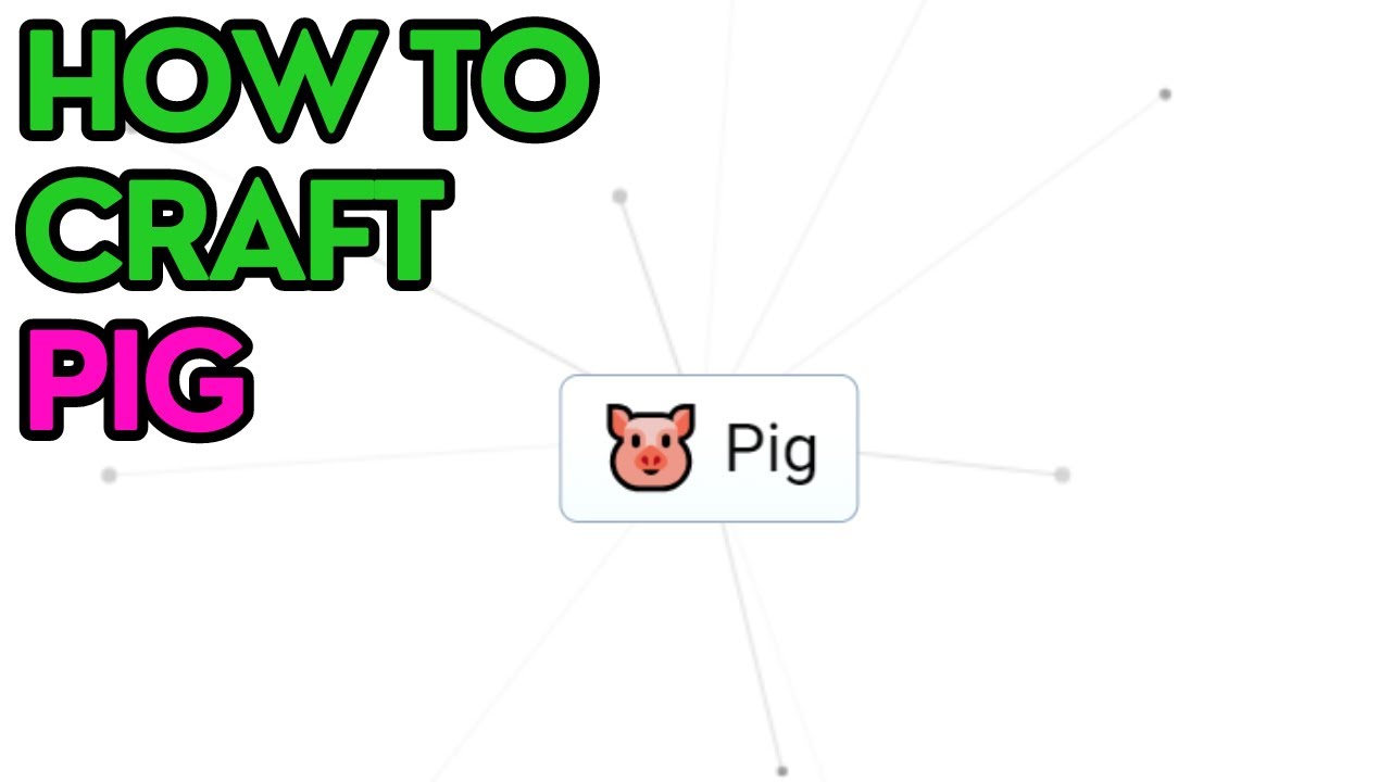How to Make a Pig in Infinite Craft - YouTube