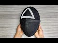 Como hacer la Máscara del Juego de Calamar DIY fácil - How to make Mask tutorial manualidades