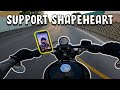 Je teste un support shapeheart en harley 