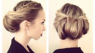 Вечерняя прическа. Аналог быстрой причёски с повязкой как сделать прическу с повязкой видео