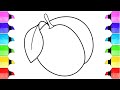 Draw a picture of a Peach | Нарисуй персик | step by step