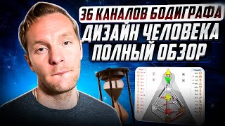 36 каналов Бодиграфа | Полный обзор (обзорное видео) | Дизайн Человека