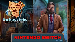 Unsolved Case Murderous Script Collector's Edition - Nintendo Switch gameplay release - cases