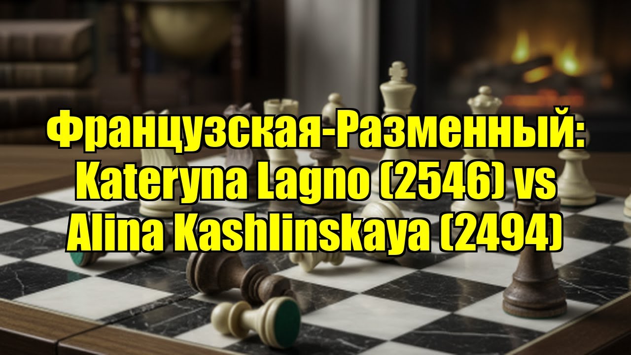 Французская-Разменный: Kateryna Lagno (2546) vs Alina Kashlinskaya (2494)