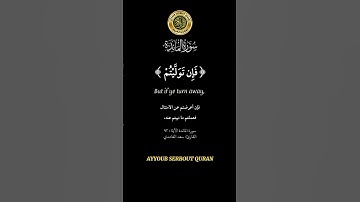 سورة المائدة الآية 92 تلاوة شيخ الغامدي #اكسبلور