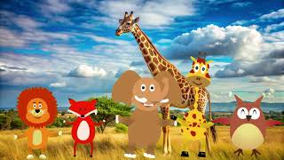 Детская песенка - Жираф. Песенка про жирафа. Песенки для детей. Музыка для детей.