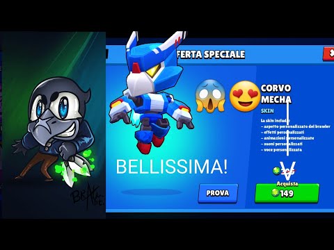 Ho Shoppato La Skin Mecha Di Corvo Brawl Stars Ita 37 Youtube - di corvo brawl stars