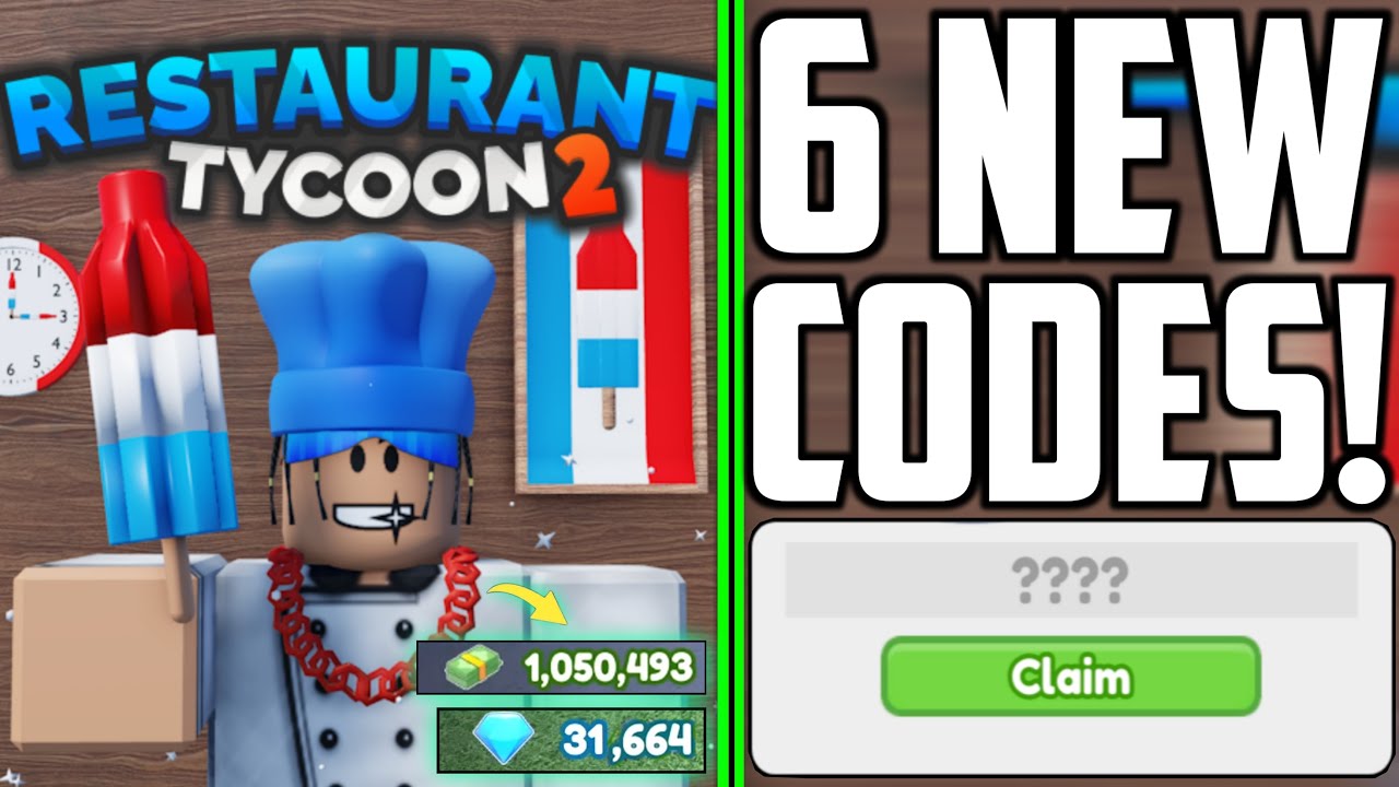 Restaurant Tycoon 2 codes December 2023