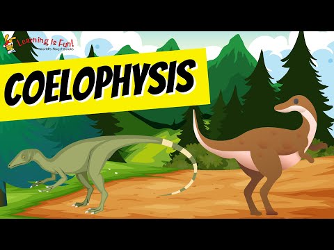 Coelophysis | ڈایناسور کے حقائق | ٹریویا ٹائم | بچے