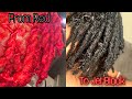 DYING MY LOCS JET BLACK | Bright Red to Jet Black