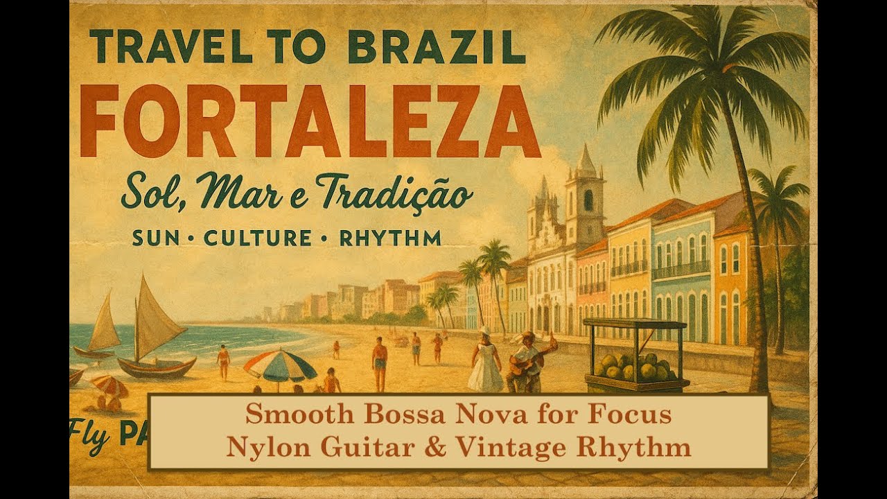 Brazil Travel Posters | Vintage Bossa Nova Instrumentals w/ 1950s Smooth Jazz Guitar – Relaxing Ep3