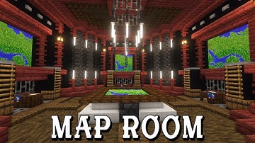 How to BUILD A MAP ROOM in minecraft - Step-by-Step Guide!
