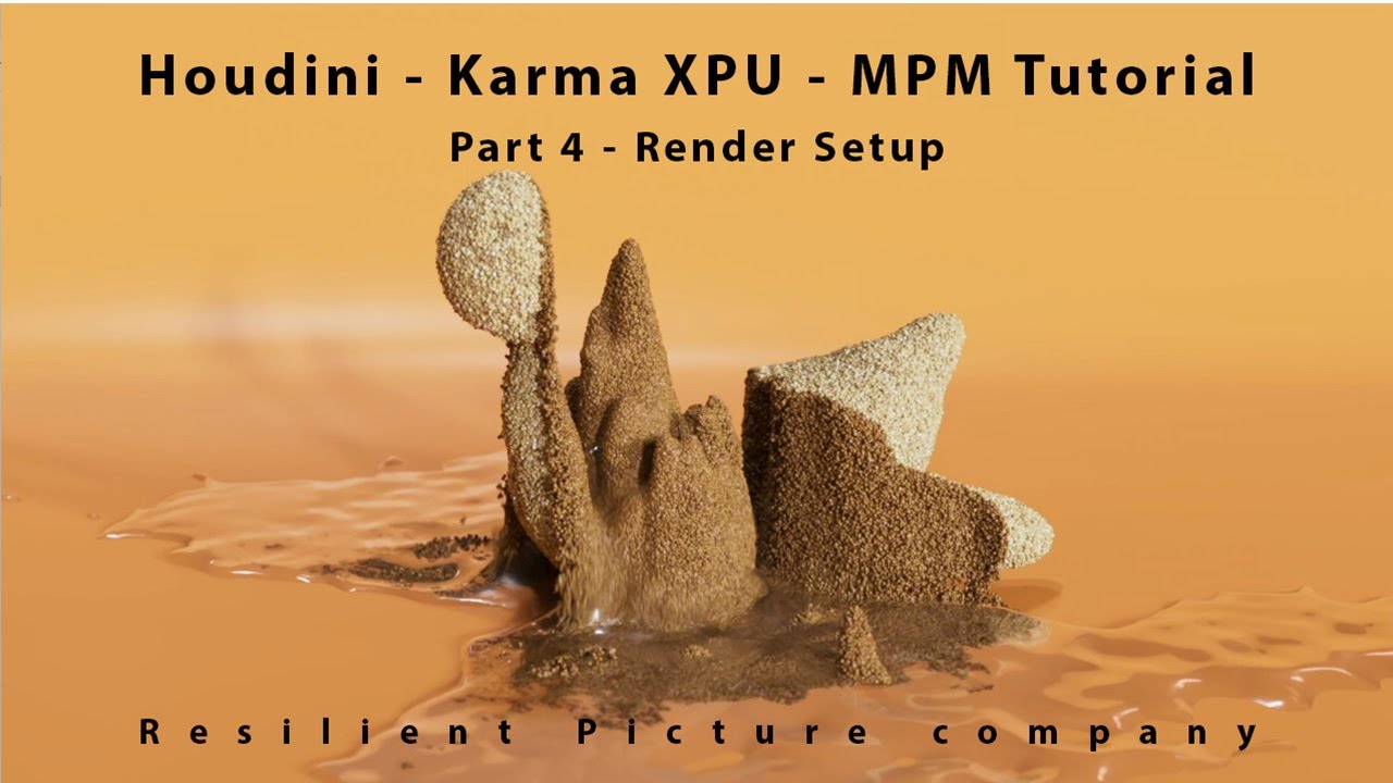 Houdini - Karma XPU - MPM Tutorial - Part 4 - Render Setup - YouTube