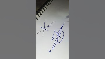 K letter to signature style video #calligraphy #ideas #artist #signaturestyle